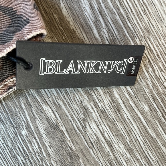 BLANKNYC , Leopard Print Denim Trucker Jacket - Picture 9 of 11